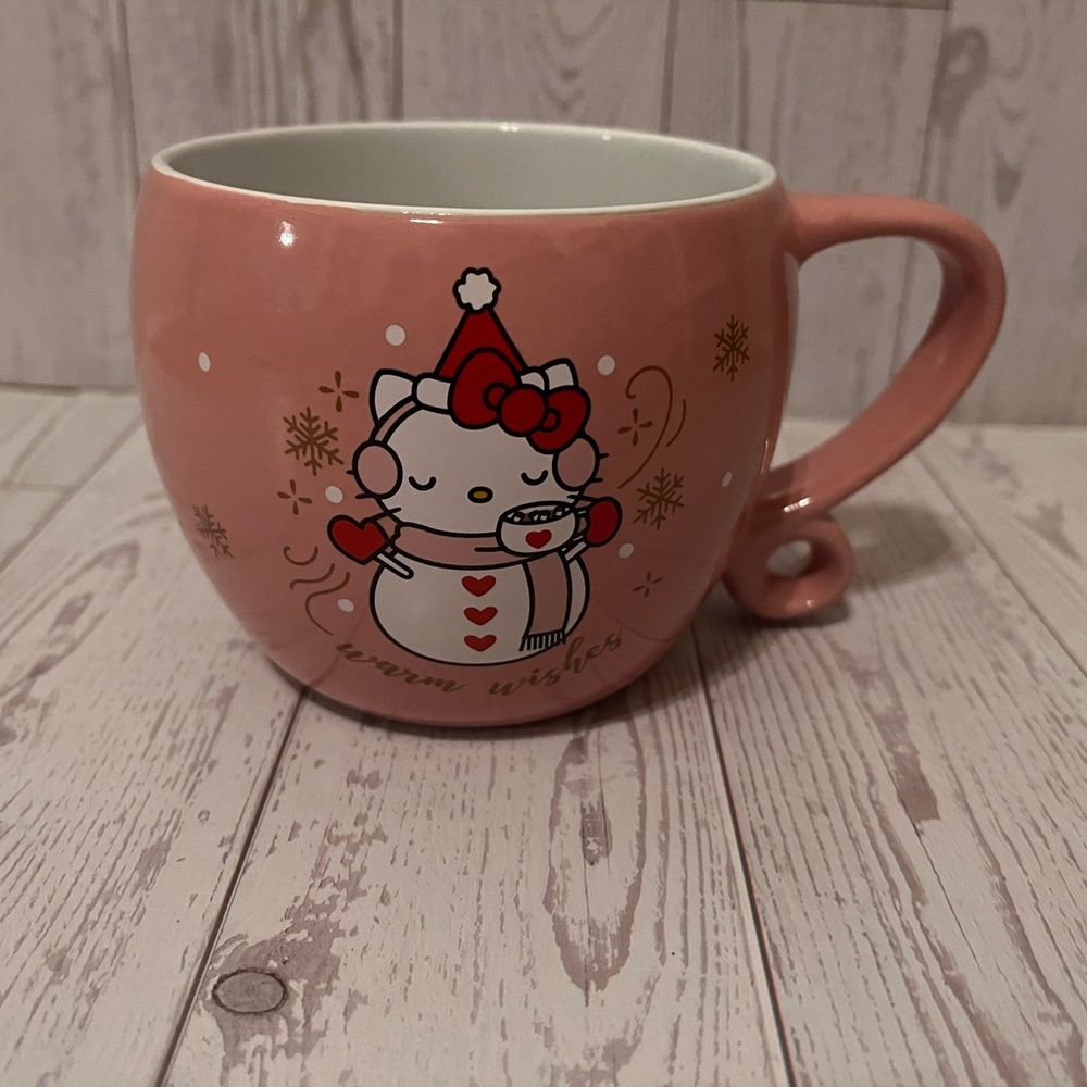 Pink Hello Kitty Mug with Cute Cat Design Like New Condition